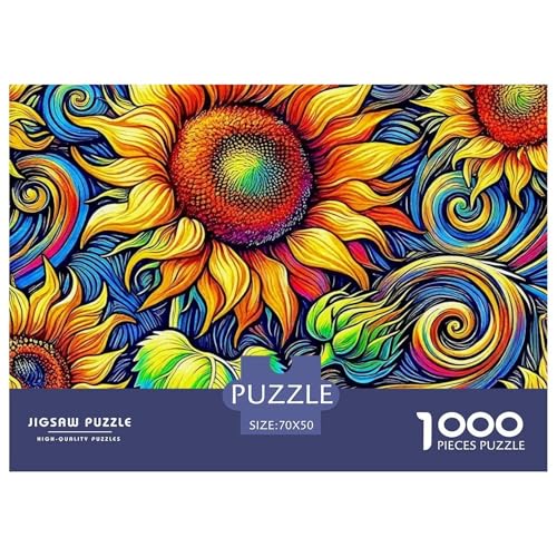 Sonnenblumen Puzzle 1000 Teile Klassische Puzzles Schwer Für Erwachsene Und Kinder Beautiful Flower Geschicklichkeitsspiel Für Die Ganze Familie, Erwachsenenpuzzle 70x50cm/100 Sonnenblumen Puzzle 1000 Teile Klassische Puzzles Schwer Für Erwachsene Und Kinder Beautiful Flower Geschicklichkeitsspiel Für Die Ganze Familie, Erwachsenenpuzzle 70x50cm/100 von JCOUSDAEO