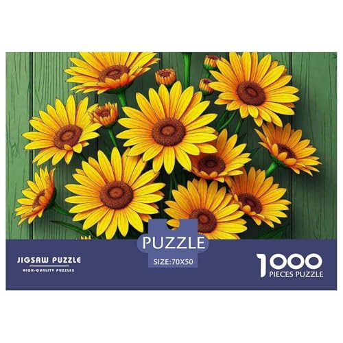 Sonnenblumen Puzzle 1000 Teile Klassische Puzzles Schwer Für Erwachsene Und Kinder Beautiful Flower Geschicklichkeitsspiel Für Die Ganze Familie, Erwachsenenpuzzle 70x50cm/100 Sonnenblumen Puzzle 1000 Teile Klassische Puzzles Schwer Für Erwachsene Und Kinder Beautiful Flower Geschicklichkeitsspiel Für Die Ganze Familie, Erwachsenenpuzzle 70x50cm/100 von JCOUSDAEO