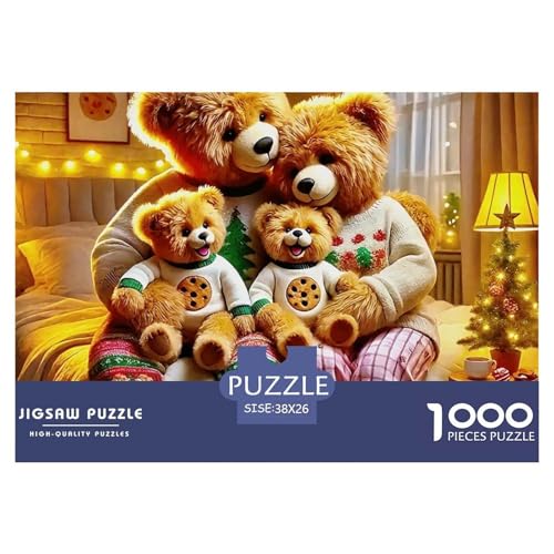 Süsser Kleiner Bär 1000 Piece Puzzle A Challenging Puzzle Süße Tiere Puzzle Games for The Whole Family Colourful Toy for Children from 8-12 Years for Children from 14 Years38x26cm/1000pcs von JCOUSDAEO