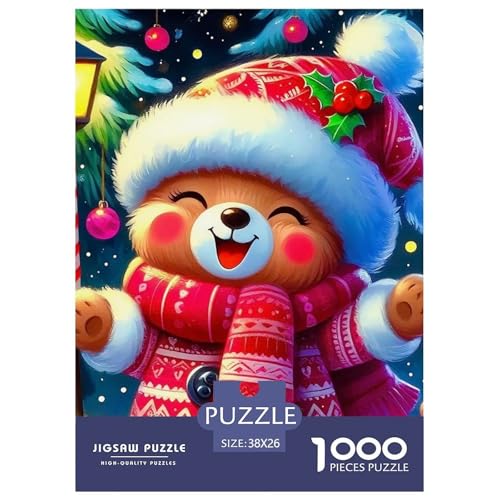 Süsser Kleiner Bär 1000 Piece Puzzle A Challenging Puzzle Süße Tiere Puzzle Games for The Whole for Women, Gifts for Men for Children from 14 Years38x26cm/1000pcs von JCOUSDAEO