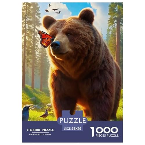 Süsser Kleiner Bär 1000 Piece Puzzle A Challenging Puzzle Süße Tiere Puzzle Games for The Whole for Women, Gifts for Men for Children from 14 Years38x26cm/1000pcs von JCOUSDAEO
