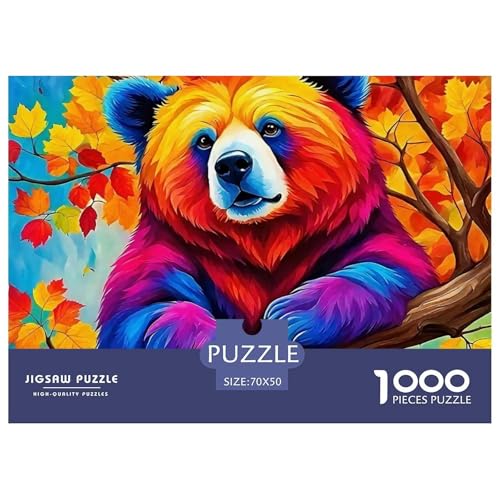 Süsser Kleiner Bär 1000 Piece Puzzle A Challenging Puzzle Süße Tiere Puzzle Games for The Whole for Women, Gifts for Men for Older Children70x50cm/1000pcs von JCOUSDAEO
