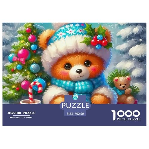 Süsser Kleiner Bär 1000 Piece Puzzle A Challenging Puzzle Süße Tiere Puzzle Games for The Whole for Women, Gifts for Men for Older Children70x50cm/1000pcs von JCOUSDAEO