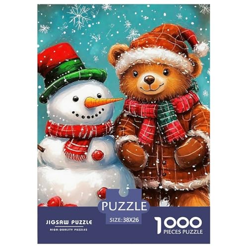 Süsser Kleiner Bär 1000 Piece Puzzle A Challenging Puzzle Süße Tiere Puzzles for Adults Educational Game Challenge Toy Gifts for Women, Gifts for Men for Children from 14 Years38x26cm/1000pcs von JCOUSDAEO