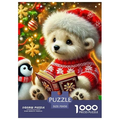 Süsser Kleiner Bär 1000 Piece Puzzle A Challenging Puzzle Süße Tiere Puzzles for Adults Educational Game Challenge Toy Gifts for Women, Gifts for Men for Older Children70x50cm/1000pcs von JCOUSDAEO