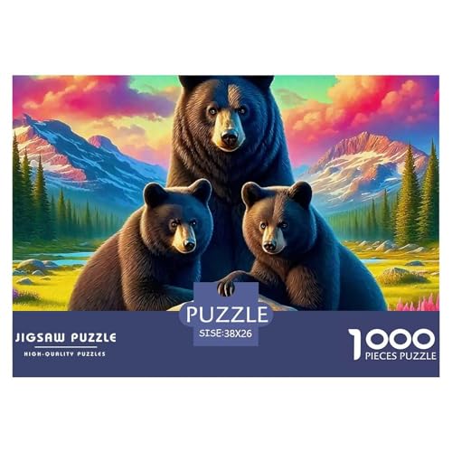 Süsser Kleiner Bär 1000 Piece Puzzle A Challenging Puzzle Süße Tiere Puzzles for Adults and Children Colourful Toy for Children from 8-12 Years for Older Children38x26cm/1000pcs von JCOUSDAEO