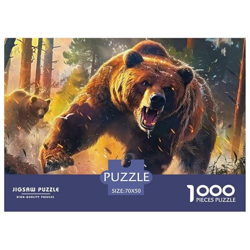 Süsser Kleiner Bär 1000 Piece Puzzle A Challenging Puzzle Süße Tiere Puzzles for Adults and Children Gifts for Women, Gifts for Men for Children from 14 Years70x50cm/1000pcs von JCOUSDAEO