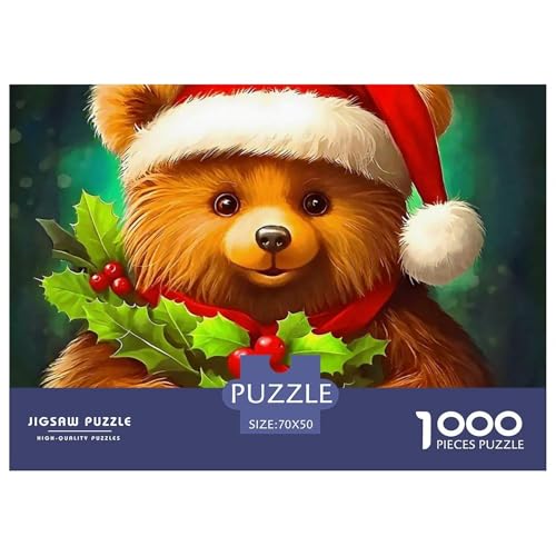 Süsser Kleiner Bär 1000 Piece Puzzle A Challenging Puzzle Süße Tiere Puzzles for Adults and Children Gifts for Women, Gifts for Men for Children from 14 Years70x50cm/1000pcs von JCOUSDAEO