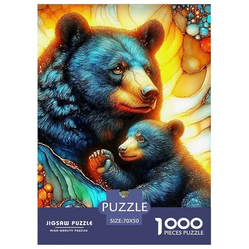 Süsser Kleiner Bär 1000 Piece Puzzle A Challenging Puzzle Süße Tiere Puzzles for Adults and Children Gifts for Women, Gifts for Men for Children from 14 Years70x50cm/1000pcs von JCOUSDAEO