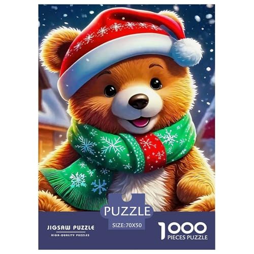 Süsser Kleiner Bär 1000 Piece Puzzle A Challenging Puzzle Süße Tiere Puzzles for Adults and Children Gifts for Women, Gifts for Men for Older Children70x50cm/1000pcs von JCOUSDAEO