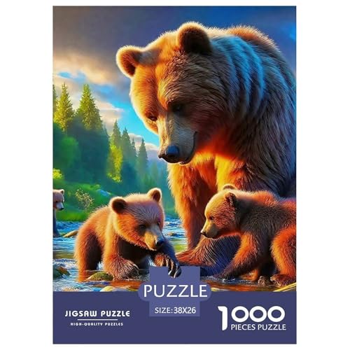 Süsser Kleiner Bär 1000 Piece Puzzle Puzzle for Men and Women Süße Tiere Puzzle Games for The Whole for Women, Gifts for Men for Children from 14 Years38x26cm/1000pcs von JCOUSDAEO