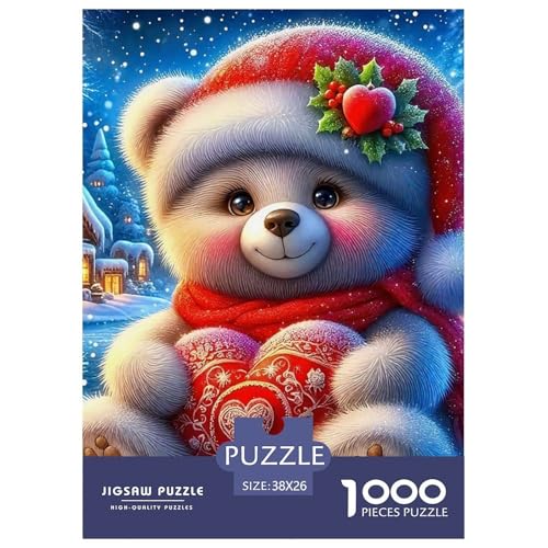 Süsser Kleiner Bär 1000 Piece Puzzle Puzzle for Men and Women Süße Tiere Puzzle Games for The Whole for Women, Gifts for Men for Children from 14 Years38x26cm/1000pcs von JCOUSDAEO