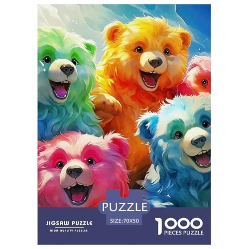 Süsser Kleiner Bär 1000 Piece Puzzle Puzzle for Men and Women Süße Tiere Puzzle Games for The Whole for Women, Gifts for Men for Children from 14 Years70x50cm/1000pcs von JCOUSDAEO