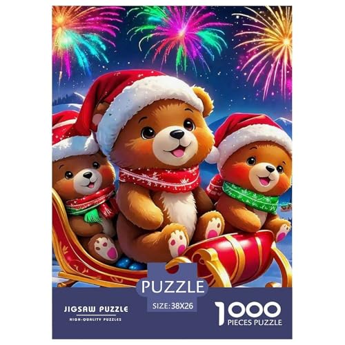 Süsser Kleiner Bär 1000 Piece Puzzle Puzzle for Men and Women Süße Tiere Puzzles for Adults Educational Game Challenge Toy Gifts for Women, Gifts for Men for Older Children38x26cm/1000pcs von JCOUSDAEO