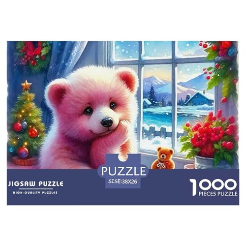 Süsser Kleiner Bär 1000 Piece Puzzle Puzzle for Men and Women Süße Tiere Puzzles for Adults Educational Game Challenge Toy Gifts for Women, Gifts for Men for Older Children38x26cm/1000pcs von JCOUSDAEO