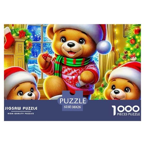 Süsser Kleiner Bär 1000 Piece Puzzle Puzzle for Men and Women Süße Tiere Puzzles for Adults and Children Gifts for Women, Gifts for Men for Children from 14 Years38x26cm/1000pcs von JCOUSDAEO