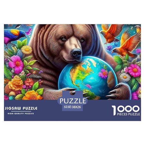 Süsser Kleiner Bär 1000 Piece Puzzle Puzzle for Men and Women Süße Tiere Puzzles for Adults and Children Gifts for Women, Gifts for Men for Older Children38x26cm/1000pcs von JCOUSDAEO