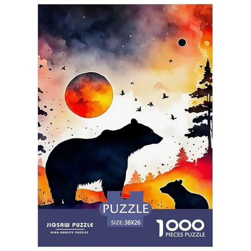 Süsser Kleiner Bär 1000 Piece Puzzle Puzzle for Men and Women Süße Tiere Puzzles for Adults and Children Gifts for Women, Gifts for Men for Older Children38x26cm/1000pcs von JCOUSDAEO
