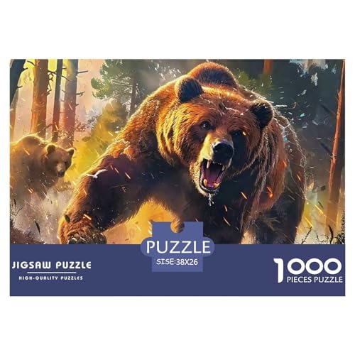 Süsser Kleiner Bär Puzzle 1000 Pieces A Challenging Puzzle Süße Tiere Puzzle Games for The Whole for Women, Gifts for Men for Children from 14 Years38x26cm/1000pcs von JCOUSDAEO