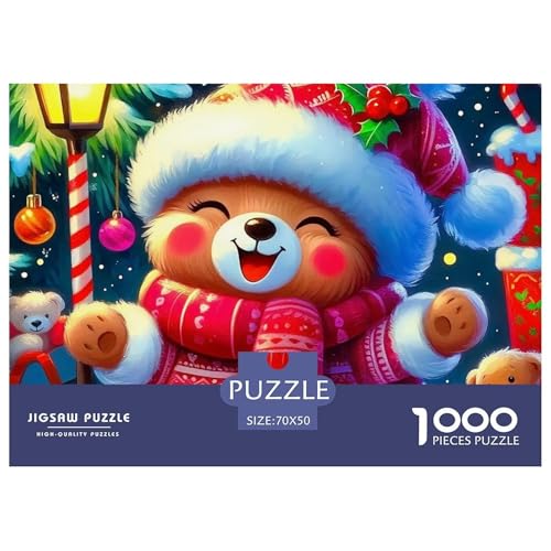 Süsser Kleiner Bär Puzzle 1000 Pieces A Challenging Puzzle Süße Tiere Puzzle Games for The Whole for Women, Gifts for Men for Older Children70x50cm/1000pcs von JCOUSDAEO
