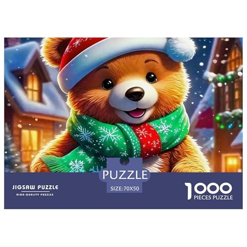 Süsser Kleiner Bär Puzzle 1000 Pieces A Challenging Puzzle Süße Tiere Puzzle Games for The Whole for Women, Gifts for Men for Older Children70x50cm/1000pcs von JCOUSDAEO