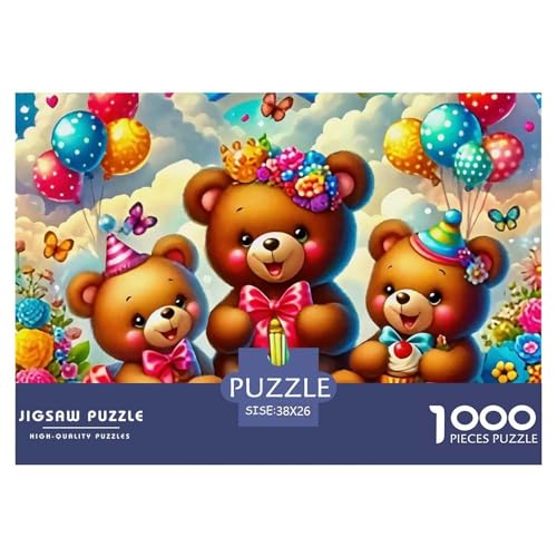 Süsser Kleiner Bär Puzzle 1000 Pieces A Challenging Puzzle Süße Tiere Puzzles for Adults Educational Game Challenge Toy Colourful Toy for Children from 8-12 Years for Children from 14 Years38x26cm/100 Süsser Kleiner Bär Puzzle 1000 Pieces A Challenging Puzzle Süße Tiere Puzzles for Adults Educational Game Challenge Toy Colourful Toy for Children from 8-12 Years for Children from 14 Years38x26cm/100 von JCOUSDAEO