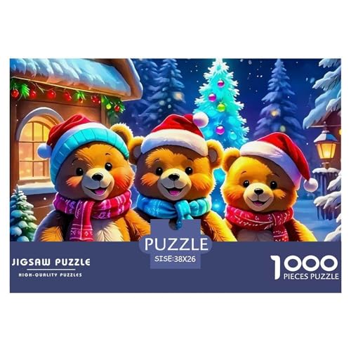 Süsser Kleiner Bär Puzzle 1000 Pieces A Challenging Puzzle Süße Tiere Puzzles for Adults Educational Game Challenge Toy Colourful Toy for Children from 8-12 Years for Older Children38x26cm/1000pcs von JCOUSDAEO
