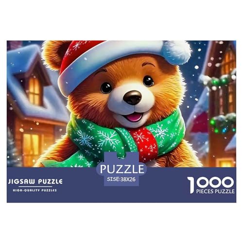 Süsser Kleiner Bär Puzzle 1000 Pieces A Challenging Puzzle Süße Tiere Puzzles for Adults and Children Colourful Toy for Children from 8-12 Years for Older Children38x26cm/1000pcs von JCOUSDAEO