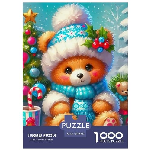 Süsser Kleiner Bär Puzzle 1000 Pieces A Challenging Puzzle Süße Tiere Puzzles for Adults and Children Colourful Toy for Children from 8-12 Years for Older Children70x50cm/1000pcs von JCOUSDAEO