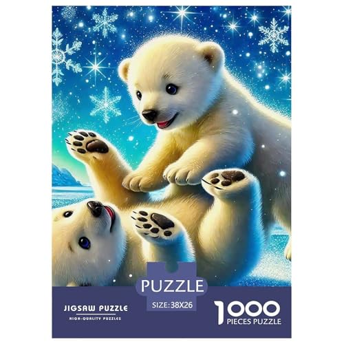 Süsser Kleiner Bär Puzzle 1000 Pieces Puzzle for Men and Women Süße Tiere Puzzle Games for The Whole for Women, Gifts for Men for Children from 14 Years38x26cm/1000pcs von JCOUSDAEO