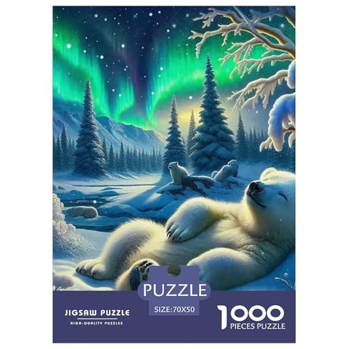 Süsser Kleiner Bär Puzzle 1000 Pieces Puzzle for Men and Women Süße Tiere Puzzle Games for The Whole for Women, Gifts for Men for Older Children70x50cm/1000pcs von JCOUSDAEO