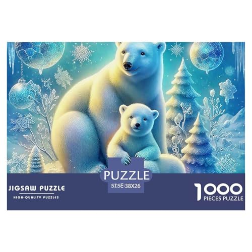 Süsser Kleiner Bär Puzzle 1000 Pieces Puzzle for Men and Women Süße Tiere Puzzles for Adults Educational Game Challenge Toy Gifts for Women, Gifts for Men for Older Children38x26cm/1000pcs von JCOUSDAEO