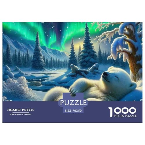 Süsser Kleiner Bär Puzzle 1000 Pieces Puzzle for Men and Women Süße Tiere Puzzles for Adults Educational Game Challenge Toy Gifts for Women, Gifts for Men for Older Children70x50cm/1000pcs von JCOUSDAEO