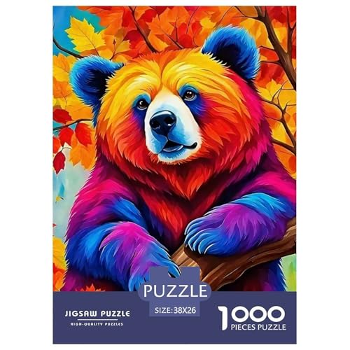 Süsser Kleiner Bär Puzzle 1000 Pieces Puzzle for Men and Women Süße Tiere Puzzles for Adults and Children Gifts for Women, Gifts for Men for Children from 14 Years38x26cm/1000pcs von JCOUSDAEO