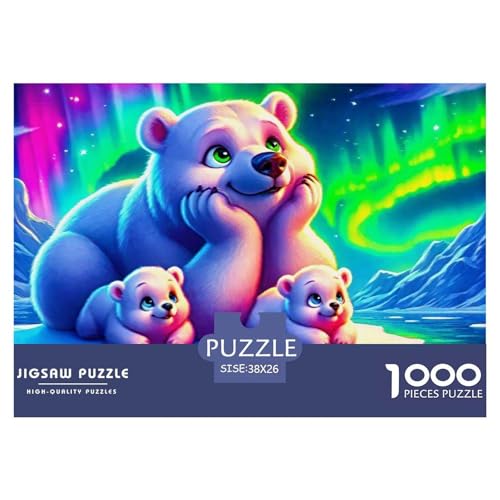 Süsser Kleiner Bär Puzzle for Adults 1000 Pieces A Challenging Puzzle Süße Tiere Puzzle Games for The Whole for Women, Gifts for Men for Children from 14 Years38x26cm/1000pcs von JCOUSDAEO