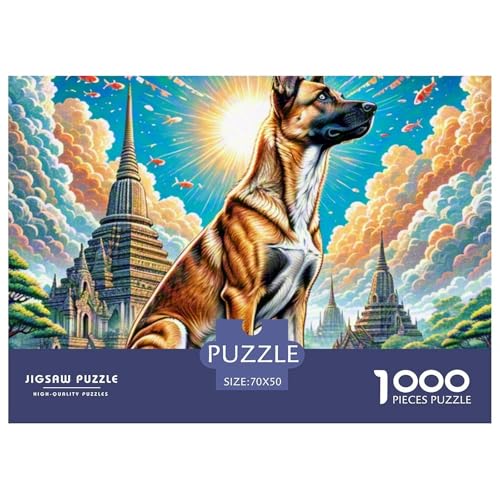 Thailändischer Ridgeback 1000 Piece Puzzle Puzzle for Men and Women Haustierhund Puzzle Games for The Whole for Women, Gifts for Men for Children from 14 Years70x50cm/1000pcs Thailändischer Ridgeback 1000 Piece Puzzle Puzzle for Men and Women Haustierhund Puzzle Games for The Whole for Women, Gifts for Men for Children from 14 Years70x50cm/1000pcs von JCOUSDAEO