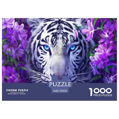 Tiger Puzzle 1000 Pieces Puzzle for Men and Women Tier Puzzles for Adults Educational Game Challenge Toy Colourful Toy for Children from 8-12 Years for Older Children70x50cm/1000pcs von JCOUSDAEO