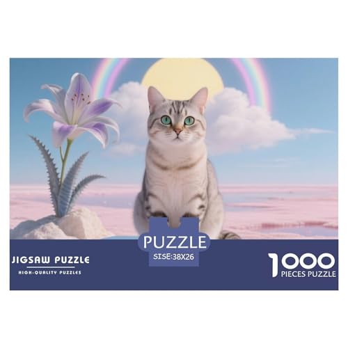 Tonkinesisch Puzzle 1000 Pieces A Challenging Puzzle Haustier Katze Puzzles for Adults and Children Gifts for Women, Gifts for Men for Older Children38x26cm/1000pcs von JCOUSDAEO