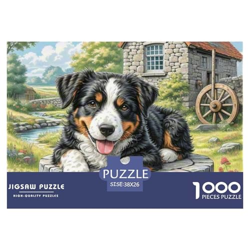 Walisischer Terrier ​ Puzzle 1000 Pieces A Challenging Puzzle Süße Haustiere Puzzle Games for The Whole Family Colourful Toy for Children from 8-12 Years for Older Children38x26cm/1000pcs von JCOUSDAEO