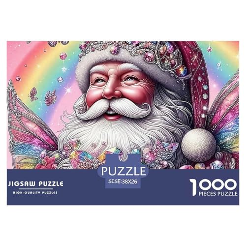 Weihnachtsmann 1000 Teile Puzzle EIN Herausforderndes Rätsel, Weihnachten Geschenke Für Frauen,Geschenke Für Männer Erwachsenenpuzzle Ab 14 Jahren38x26cm/1000pcs von JCOUSDAEO