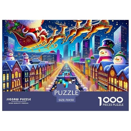 Weihnachtsmann 1000 Teile Puzzle EIN Herausforderndes Rätsel, Weihnachten Puzzles Für Erwachsene Lernspiel Herausforderungsspielzeug Erwachsenenpuzzle70x50cm/1000pcs Weihnachtsmann 1000 Teile Puzzle EIN Herausforderndes Rätsel, Weihnachten Puzzles Für Erwachsene Lernspiel Herausforderungsspielzeug Erwachsenenpuzzle70x50cm/1000pcs von JCOUSDAEO