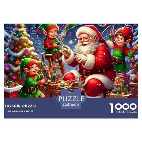 Weihnachtsmann 1000-teilige Puzzles Farbenfrohes Puzzle Für Erwachsene Und Kinder Weihnachten Geschicklichkeitsspiel Für Die Ganze Familie,buntes Legespiel Erwachsenenpuzzle38x26cm/1000pcs Weihnachtsmann 1000-teilige Puzzles Farbenfrohes Puzzle Für Erwachsene Und Kinder Weihnachten Geschicklichkeitsspiel Für Die Ganze Familie,buntes Legespiel Erwachsenenpuzzle38x26cm/1000pcs von JCOUSDAEO