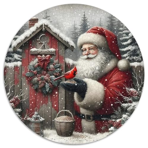 Weihnachtsmann 1000Jigsaws Creative Gifts Weihnachten Round Jigsaw Educational Stress Relieving Toy Adult Sophisticated for Adults & Children1000pcs (67.5x67.5cm) von JCOUSDAEO
