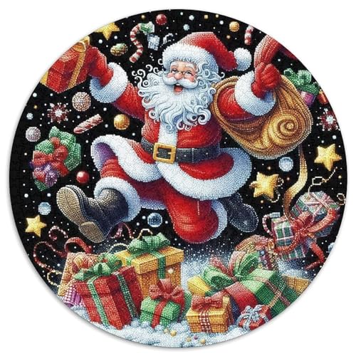 Weihnachtsmann 1000Jigsaws Creative Gifts Weihnachten Round Puzzles Educational Stress Relieving Toy Adult Sophisticated for Adults1000pcs (67.5x67.5cm) von JCOUSDAEO