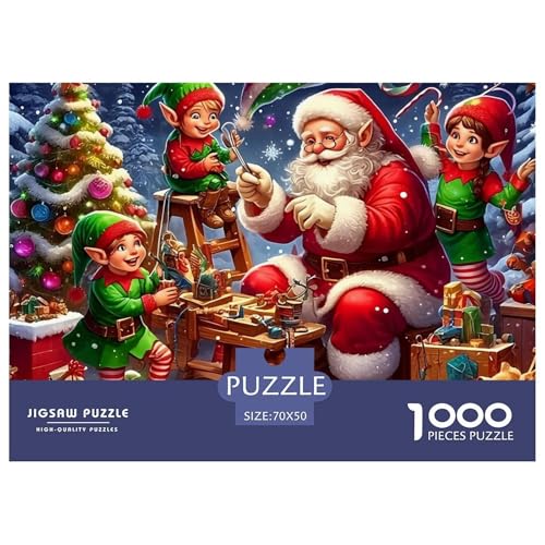 Weihnachtsmann Puzzle 1000 Teile EIN Herausforderndes Rätsel, Puzzles Für Erwachsene Lernspiel Erwachsenenpuzzle Ab 14 Jahren70x50cm/1000pcs Weihnachtsmann Puzzle 1000 Teile EIN Herausforderndes Rätsel, Puzzles Für Erwachsene Lernspiel Erwachsenenpuzzle Ab 14 Jahren70x50cm/1000pcs von JCOUSDAEO