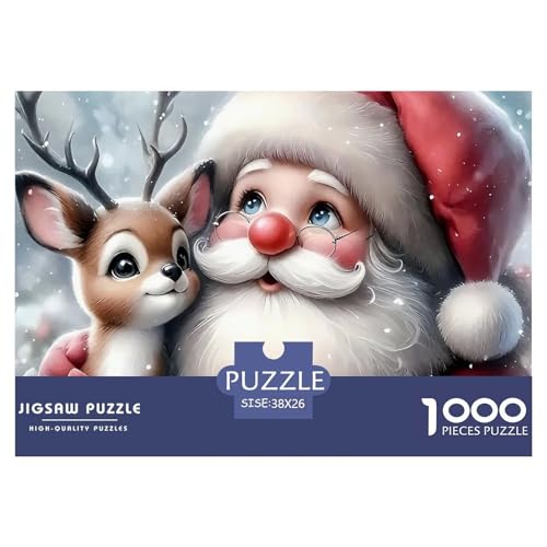 Weihnachtsmann Puzzle 1000 Teile EIN Herausforderndes Rätsel, Weihnachten Geschenke Für Frauen,Geschenke Für Männer Erwachsenenpuzzle Ab 14 Jahren38x26cm/1000pcs Weihnachtsmann Puzzle 1000 Teile EIN Herausforderndes Rätsel, Weihnachten Geschenke Für Frauen,Geschenke Für Männer Erwachsenenpuzzle Ab 14 Jahren38x26cm/1000pcs von JCOUSDAEO