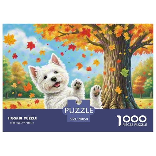 West-Highland-White-Terrier 1000 Piece Puzzle A Challenging Puzzle Haustierhund Puzzle Games for The Whole Family Colourful Toy for Children from 8-12 Years for Older Children70x50cm/1000pcs West-Highland-White-Terrier 1000 Piece Puzzle A Challenging Puzzle Haustierhund Puzzle Games for The Whole Family Colourful Toy for Children from 8-12 Years for Older Children70x50cm/1000pcs von JCOUSDAEO