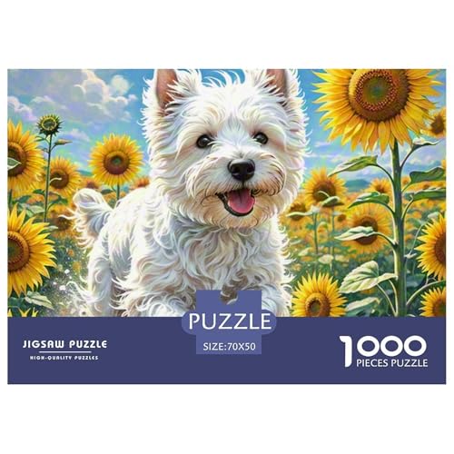 West-Highland-White-Terrier 1000 Piece Puzzle Puzzle for Men and Women Haustierhund Puzzles for Adults and Children Colourful Toy for Children from 8-12 Years for Older Children70x50cm/1000pcs West-Highland-White-Terrier 1000 Piece Puzzle Puzzle for Men and Women Haustierhund Puzzles for Adults and Children Colourful Toy for Children from 8-12 Years for Older Children70x50cm/1000pcs von JCOUSDAEO
