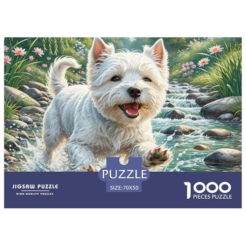 West-Highland-White-Terrier 1000 Piece Puzzle Puzzle for Men and Women Haustierhund Puzzles for Adults and Children Gifts for Women, Gifts for Men for Older Children70x50cm/1000pcs West-Highland-White-Terrier 1000 Piece Puzzle Puzzle for Men and Women Haustierhund Puzzles for Adults and Children Gifts for Women, Gifts for Men for Older Children70x50cm/1000pcs von JCOUSDAEO