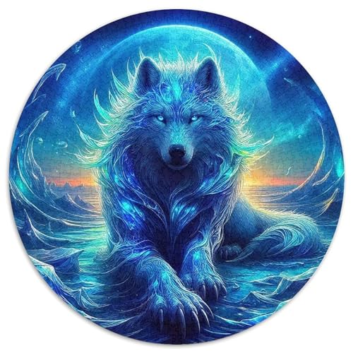 Wolf 1000 Puzzle Presents Tier of Prey Round Puzzle Educational Stress Relieving Toy Adult Sophisticated for Adults & Children1000pcs (67.5x67.5cm) von JCOUSDAEO